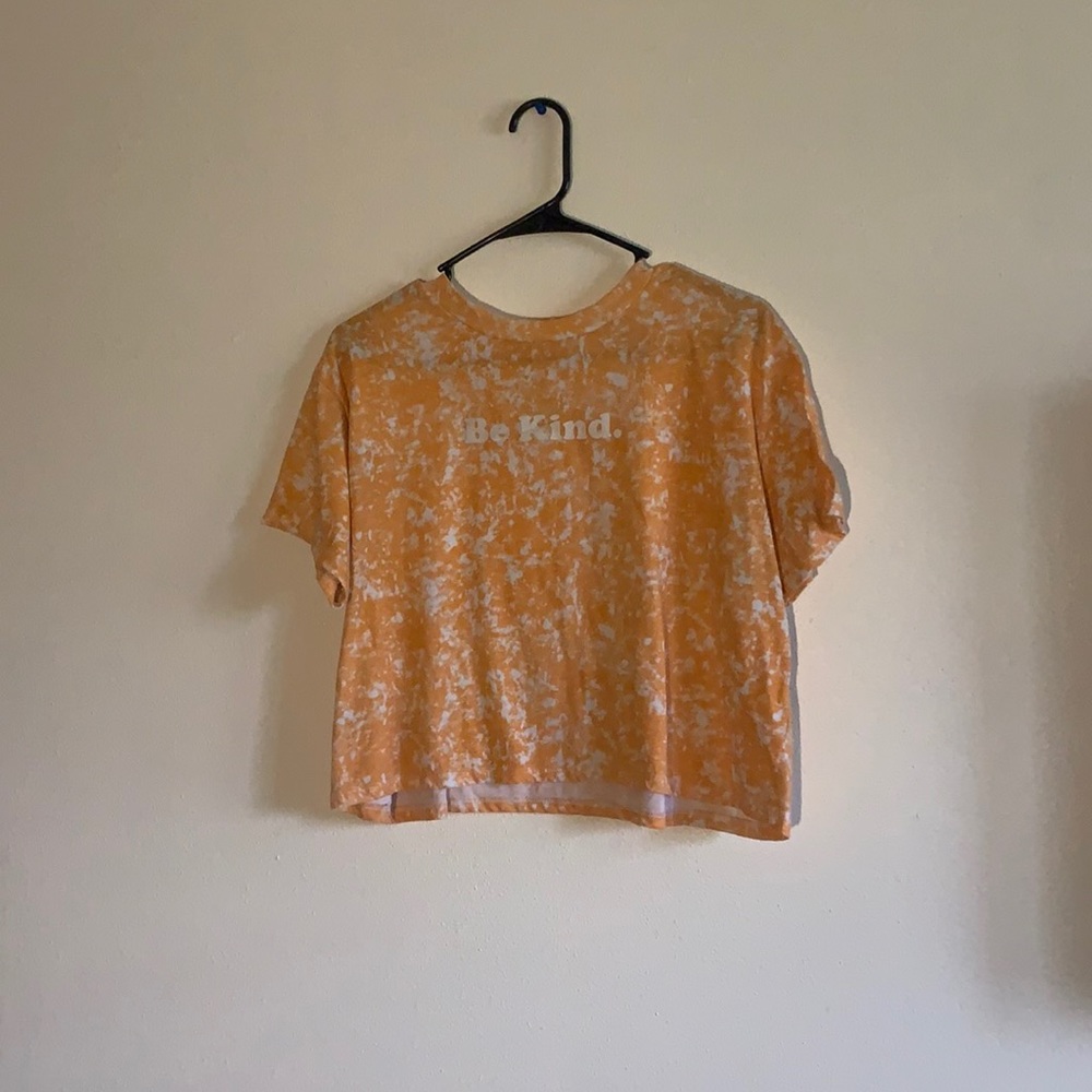 Orange Tie Dye Crop Top